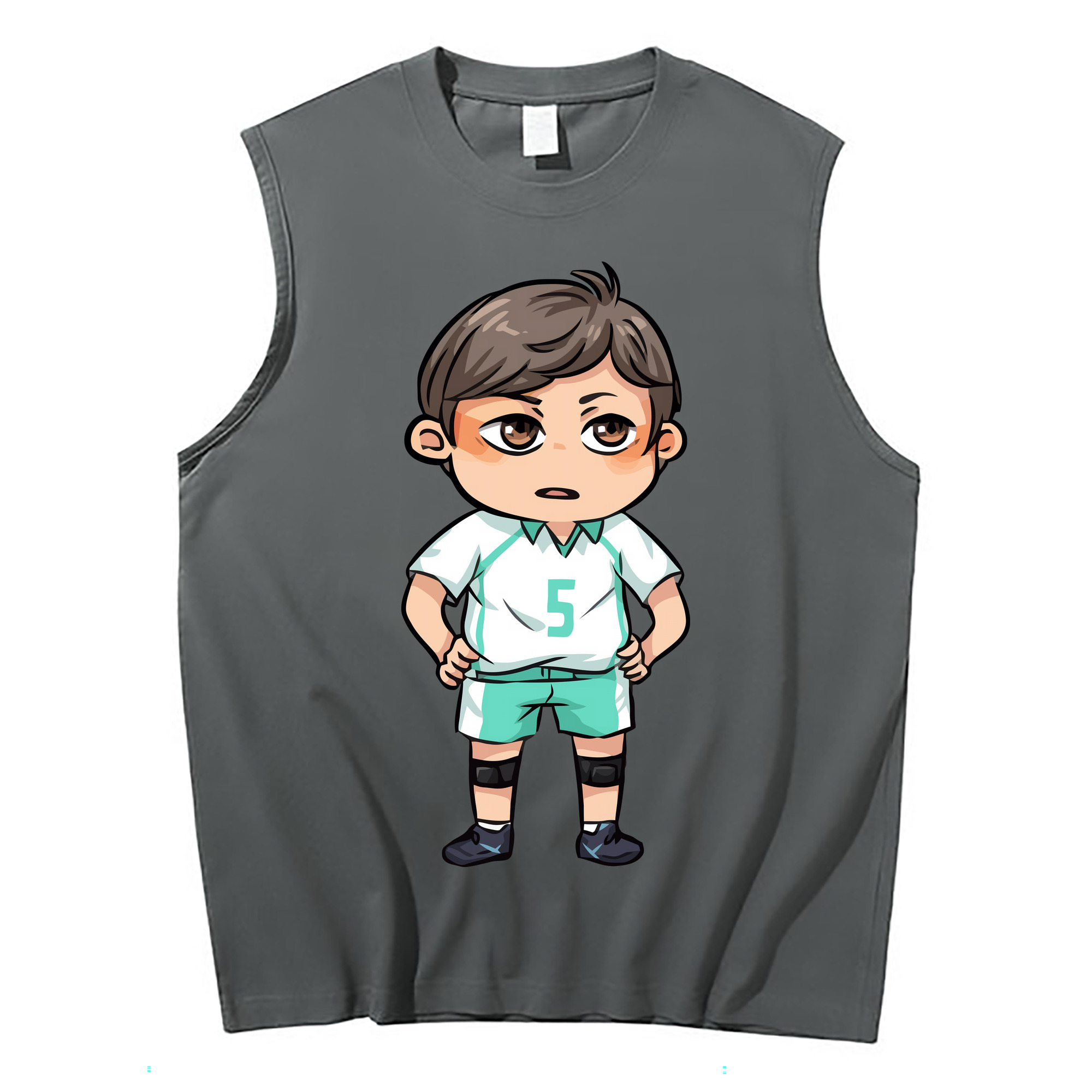 （画像用） ハイキュー!! Haikyu!! コットン100％タンクトップ（フロントプリント）